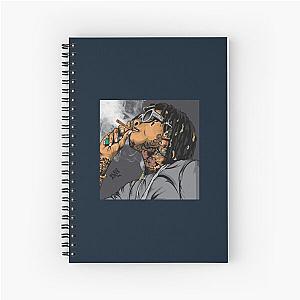 wiz khalifa 5 Spiral Notebook