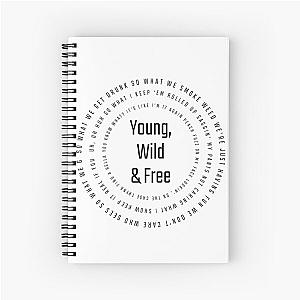 Snoop Dogg and Wiz Khalifa - Young, Wild and Free Inspired Artwork Spiral Notebook