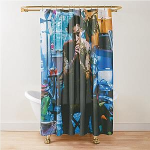 Excite Me - Lil Skies Feat. Wiz Khalifa poster Shower Curtain