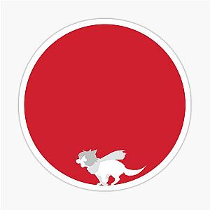 Wolf Children in a world Japan where wolves live amomg humans and a weird sticker has been given to the girl but is actually a sign of accomplishment from her father