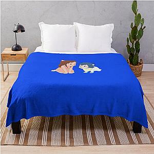 Wolf children throw blanket