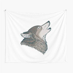 Cool Wolf Children Tapestry Illustration
