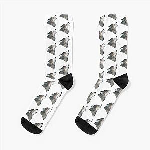 Cool Wolf Children illustration Socks