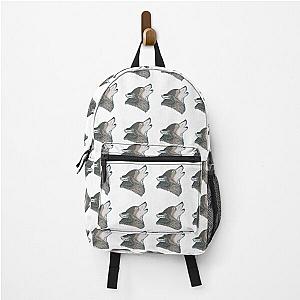 Cool Wolf Children Illustration Backpack