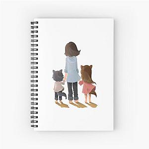 Wolf Children Spiral Notebook