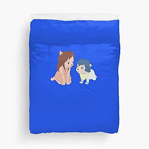 the wolf children Sticker Duvet Cover