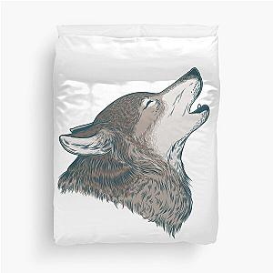 Cool Wolf Children Illustration Duvet Cover