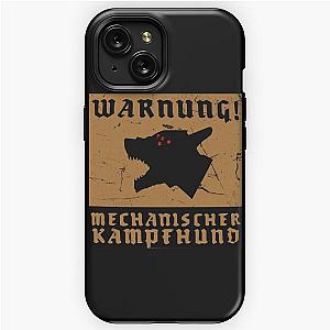 Kampfhund - Mechanischer Kampfund - Wolfenstein - Warning Sign iPhone Tough Case