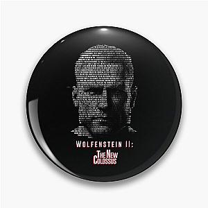 B.J. Blazkowicz Typography Piece Wolfenstein II the new Colossus Pin