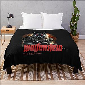 Wolfenstein The New Pup Throw Blanket