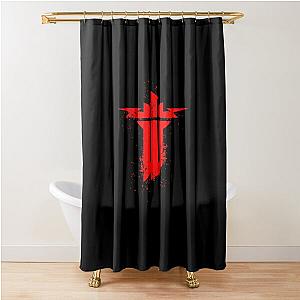 grunge of wolfenstein Shower Curtain