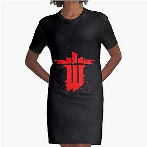 grunge of wolfenstein Graphic T-Shirt Dress