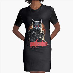 Wolfenstein The New Pup Graphic T-Shirt Dress