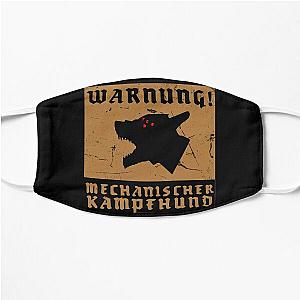 Kampfhund - Mechanischer Kampfund - Wolfenstein - Warning Sign Flat Mask