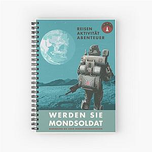 Wolfenstein Propaganda Adventure Poster Spiral Notebook