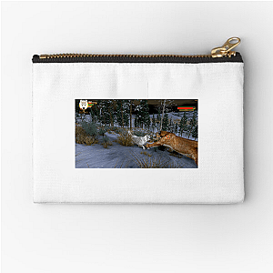 Howl Loud, Live WolfQuest Wolfquest Zipper Pouches