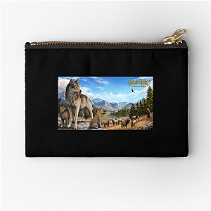 Hunt. Howl. WolfQuest. Wolfquest Zipper Pouches