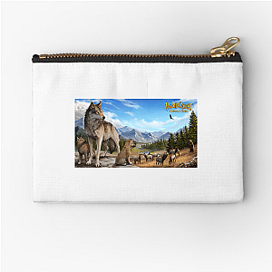 Hunt. Howl. WolfQuest. Wolfquest Zipper Pouches