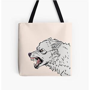 Kiba Wolf Rain Tote Bag