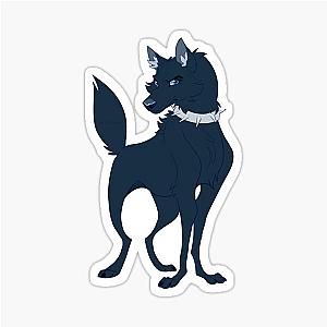 Blue Wolf Rain Sticker