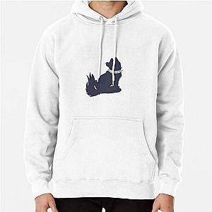 Blue Wolf Rain Pullover Hoodie