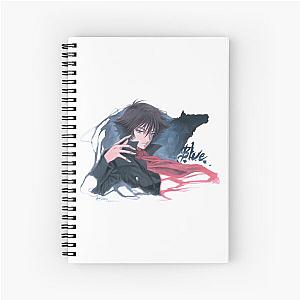 Wolf's Rain Blue Anime Spiral Notebook