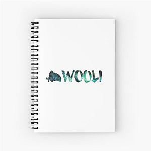 Wooli Green Galaxy Spiral Notebook