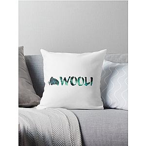 Wooli Green Galaxy Throw Pillow