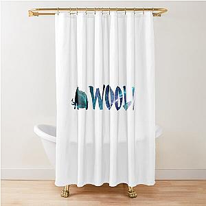 Wooli Blue Nebula Shower Curtain