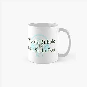 words bubble up like soda pop  anime movie design  netflix Classic Mug