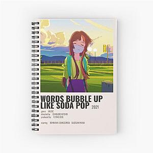 Words bubble up like soda pop (2021) Spiral Notebook