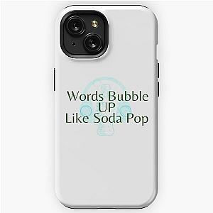 words bubble up like soda pop  anime movie design  netflix iPhone Tough Case