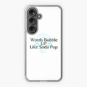 words bubble up like soda pop  anime movie design  netflix Samsung Galaxy Soft Case