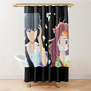 Words Bubble Up Like Soda Pop Anime Shower Curtain