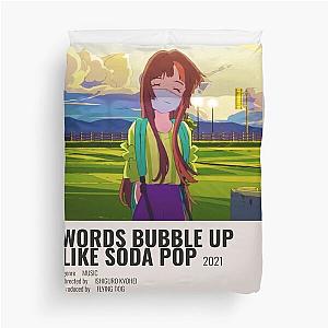 Words bubble up like soda pop (2021) Duvet Cover