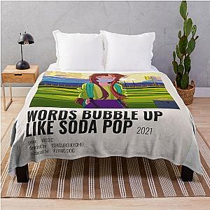 Words bubble up like soda pop (2021) Throw Blanket