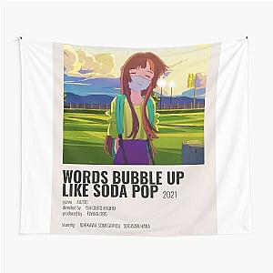 Words bubble up like soda pop (2021) Tapestry