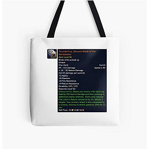 Thunderfury, Blessed Blade of the Windseeker incl icon All Over Print Tote Bag