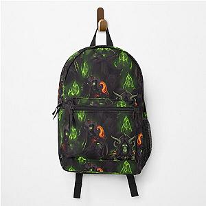 Demon Hunter Sigil Felfire Pattern Backpack