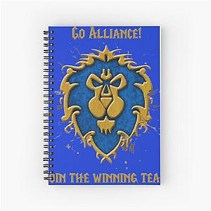 7620 Logo of the Alliance of the game World of warcraft - WoW- Spiral Notebook