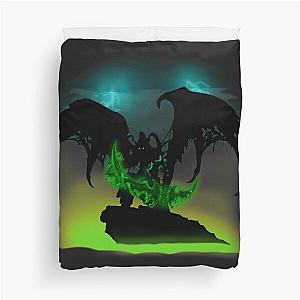 Silhouette of Illidan Duvet Cover