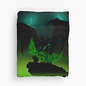 silhouette of illidan Duvet Cover