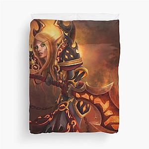 Blood Elf Retribution Paladin Fan Art Duvet Cover