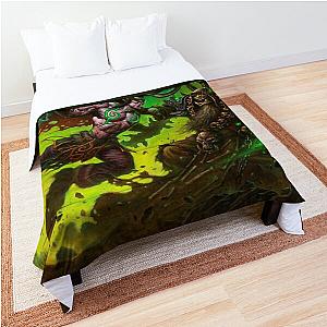 Illidan Stormrage Battles Guldan Comforter