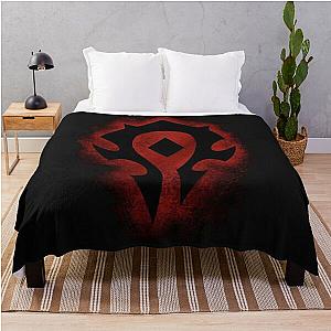 Red horde logo  Throw Blanket