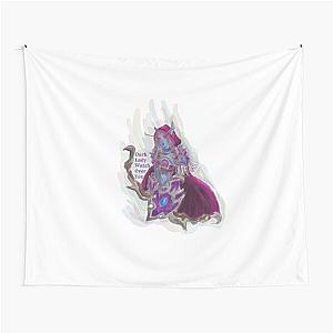 Dark lady watch over you Tapestry