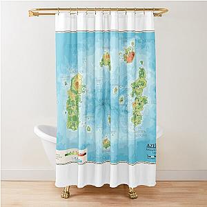 Detailed Azeroth map Shower Curtain