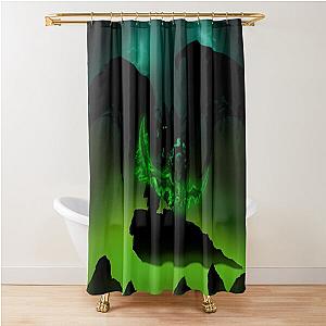 silhouette of illidan Shower Curtain