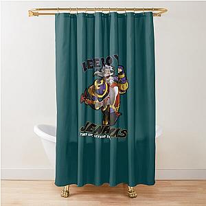 leeory jenkins times up Shower Curtain