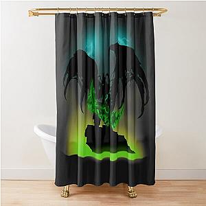 Silhouette of Illidan Shower Curtain